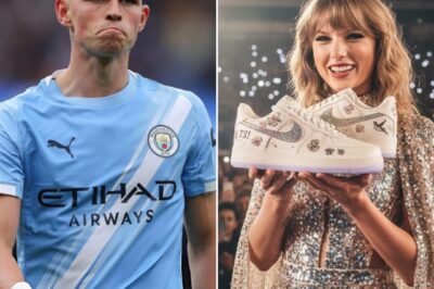 Taylor Swift caused a global sensation with an unprecedented offer to Phil Foden to be the face of Nike’s new advertising campaign, introducing the premium Nike Air Force 1 x Taylor Swift sneaker line.