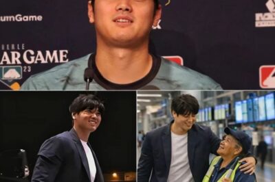 SHOCKING NEWS 15 MINUTES AGO FROM LAX: Shohei Ohtani quietly saved the American dream of a 72-year-old airport cleaner who was about to be fired for being “too old to work.” This employee had previously found Ohtani’s wallet containing over $50,000 in cash that had fallen in the VIP area, and he didn’t take a single cent. When he learned that the Mexican woman was raising four orphaned grandchildren and was about to lose her job, Ohtani immediately called the CEO of the airport service company. Not only did he secure her job, but he also signed a contract to sponsor her salary and health insurance for her and her four grandchildren for the next 10 years! When asked by reporters, Ohtani simply said, “She reminds me of my mother.” The entire LAX airport applauded for 10 minutes straight as the elderly woman hugged Ohtani and wept uncontrollably