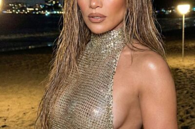 Jennifer Lopez wears deep cleavage dress in no-makeup outing