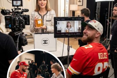 Sweet and Steady: Travis Kelce Waits for Taylor Swift During Filming, Fans Call It Relationship Goals