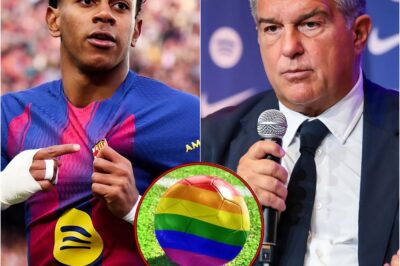 BREAKING NEWS: Joan Laporta is accused by Lamine Yamal of abuse of power for having tried to FORCE HIM to participate in LGBT promotion campaigns in Spain, as well as in the soccer tournaments in which he will compete next year. Yamal declared: “You can force anyone to do whatever you want, but not me. “I don’t like promoting those things in sports.” Joan Laporta immediately responded to Yamal with a sarcastic tone: “A boy who became famous thanks to the support of Spain, but who now lives like a European prince and refuses to give something back to his own people?” Less than five minutes later, Yamal published a brief but forceful statement, just 10 words long — like a direct stab at Joan Laporta that left all of Spain speechless.