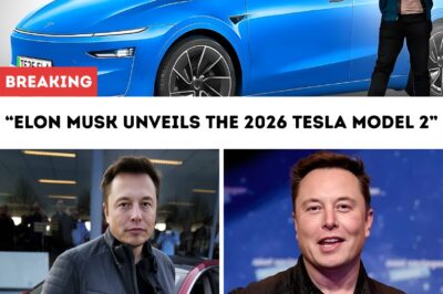 BREAKING: Elon Musk unveils the 2026 Tesla Model 2 — sleek design, shocking price, and a game-changer for the EV market.