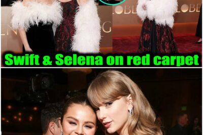 Golden Globes 2026: Taylor Swift and Selena Gomez Stun the World with a Powerful Display of Sisterhood and coordinated “Dark Angel” Glamour