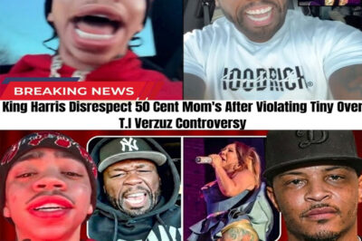 Absolute chaos! The Verzuz debate just turned into an all-out war after 50 Cent posted a disrespectful photo of T.I.’s wife, Tiny! But the internet is in SHOCK after T.I.’s son, King Harris, jumped in with a sickening, expletive-filled rant targeting 50’s tragically murdered mother.He told Fif to “go dig her up,” and 50’s savage next move involves.