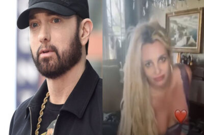 “Keep the kids away!” Eminem slams Britney Spears over her “messy” wardrobe scattered in the dining room, sparking a massive wave of outrage among concerned parents across the nation