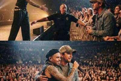 A Moment of Humanity: Chris Brown’s Heartfelt Encounter on Stage