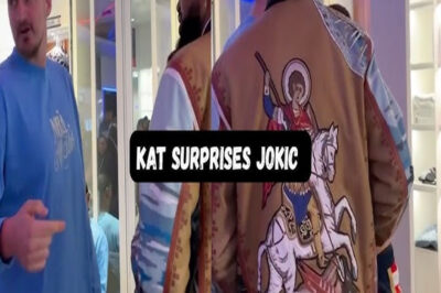 JOKIĆ SPOTTED SAINT GEORGE ON A $19,000 JACKET! He was stunned by the stunning detail worn by an NBA star! Only 10 pieces exist — and here’s why it was made.