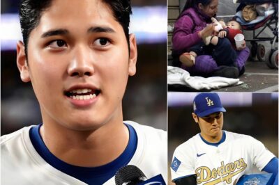 BREAKING NEWS: “I’m not competing for myself.” Shohei Ohtani left the entire room speechless after his game with a surprising decision. At the press conference, Shohei Ohtani stepped before the media with his usual composure. Without celebrating or boasting about his victory, he spoke slowly, but loud enough to silence the entire room. The pressure of high-level competition? For Shohei, that’s nothing compared to what homeless elderly people endure every day: freezing nights on the sidewalks, prolonged loneliness, and the feeling of being abandoned by society. Therefore, Shohei Ohtani revealed that he had made a profound personal decision that stunned his fans.