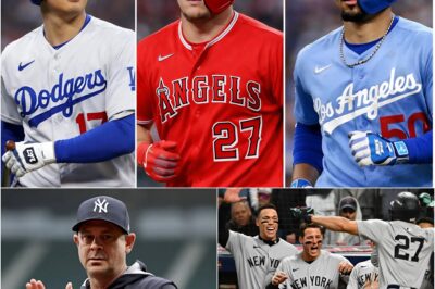 “In one night, ALL OF MLB HAS WOBBLED 🚨🚨”The New York Yankees pull off the “heist of the century,” acquiring three superstars in just 24 hours – A direct declaration of war on the throne of the Los Angeles Dodgers.