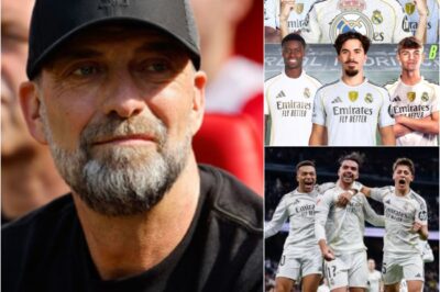 “EITHER THEY LEAVE, OR I’M NOT EVEN GETTING OFF THE PLANE!”: JÜRGÊN KLOPP’S TERRIFYING ULTIMATUM TO FLORENTINO PÉREZ. The new coach breaks a deafening silence by demanding the heads of four key players. NO ONE EXPECTED IT, but with this “Blacklist,” EVERYTHING BEGINS TO COLLAPSE for the senior players. What really happened? THE TRUTH IS IN THE COMMENTS…
