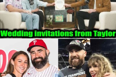 A Tearful Milestone: Travis Kelce Presents Taylor Swift Wedding Invitations to Jason and Kylie Kelce on Air