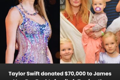 Taylor Swift donated $70,000 to James Van Der Beek’s family following the actor’s tragic passing—but it was a heartbreaking remark from James’ widow that truly moved her
