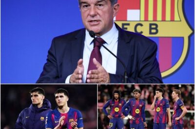 “THEY BETRAYED THE CLUB’S COLORS: LAPORTA ACTIVATES ‘CLEAN-OUT MODE’ AT BARÇA!”: THE 5 NAMES THAT WILL DISAPPEAR. In the Camp Nou offices, DEAD SILENCE followed the reading of the president’s blacklist. NO ONE EXPECTED IT, but with the dismissal of these key players deemed responsible for the fiasco, EVERYTHING IS STARTING TO COLLAPSE for the untouchables in the locker room. Who is the fifth name that has Catalonia weeping? THE TRUTH IS IN THE COMMENTS…