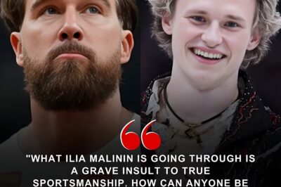 “Nobody Saw This Coming.” NFL superstar Travis Kelce just stepped into a completely different sports war — publicly defending figure skating phenom Ilia Malinin in a moment that instantly shook the global sports world. His words didn’t just spark reactions — they ignited a worldwide debate about pressure, respect, and how far criticism has gone.