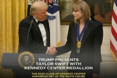 CONGRATULATIONS: Last night, Donald Trump presented Taylor Swift with the prestigious Kennedy Center Honors medallion — and what began as a formal celebration of artistic excellence quickly transformed into one of the most talked-about cultural moments of the year.