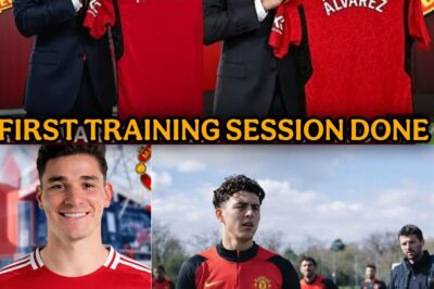 BREAKING NEWS: Julian Alvarez spotted at Man United training session yesterday amid speculation that the World cup winner have agreed to join Man United on the transfer deadline day, official announcement Today
