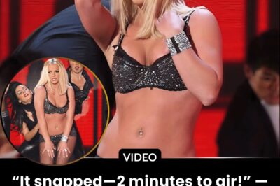 “It snapped—2 minutes to air!” — Britney Spears storms the stage after a corset disaster, turning an emergency bikini walk into TV’s most dissected 3 minutes ever.