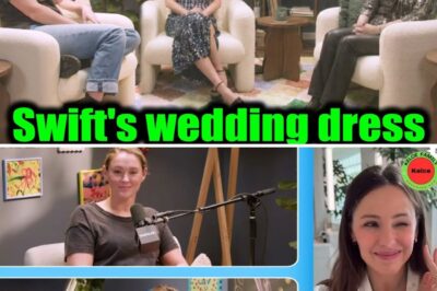 A Labor of Love: Kylie Kelce Reveals Donna Kelce Secretly Hand-Embroidered Taylor Swift’s Wedding Dress with Heartfelt Family Symbols