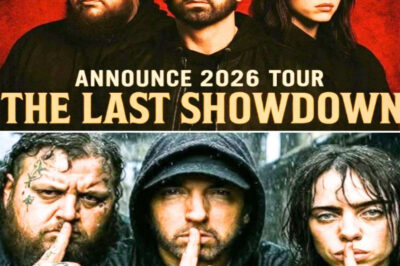 Eminem’s 2026 tour unites Billie Eilish and Jelly Roll for explosive, genre- blending, decade-defining musical spectacle worldwide.